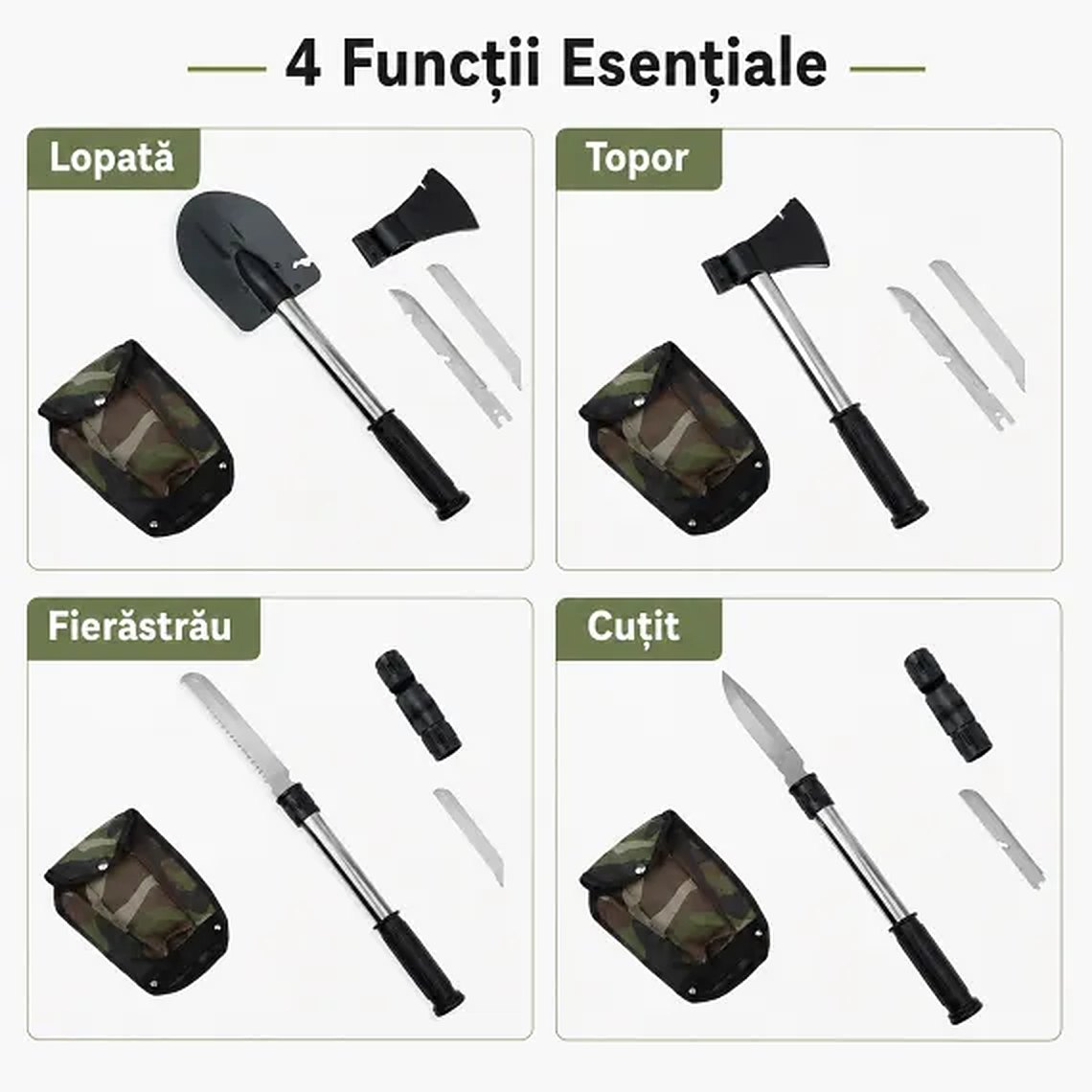 Set multifuncțional camping 4 în 1 – poza 3