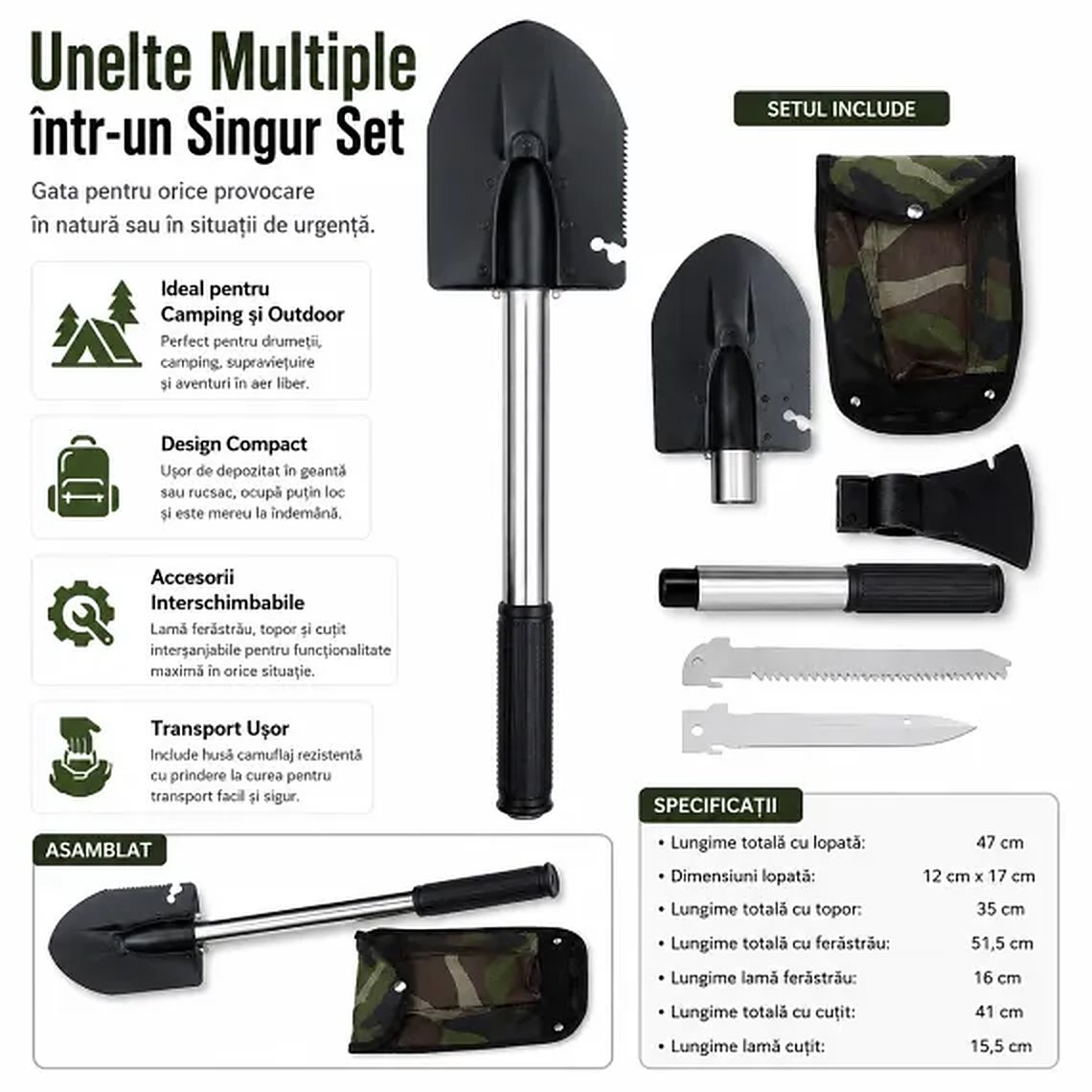 Set multifuncțional camping 4 în 1 – poza 4